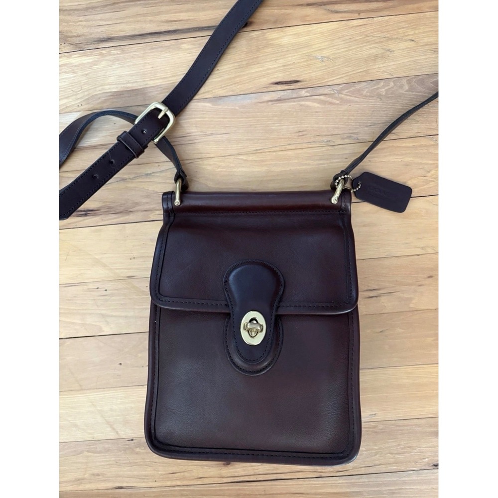 Vintage Coach Murphy Bag 9930 Mahogany Leather 1998 USA Crossbody